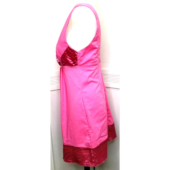 Solaris Babydoll Top Pink Low Back Satin Stretch - Picture 5 of 7